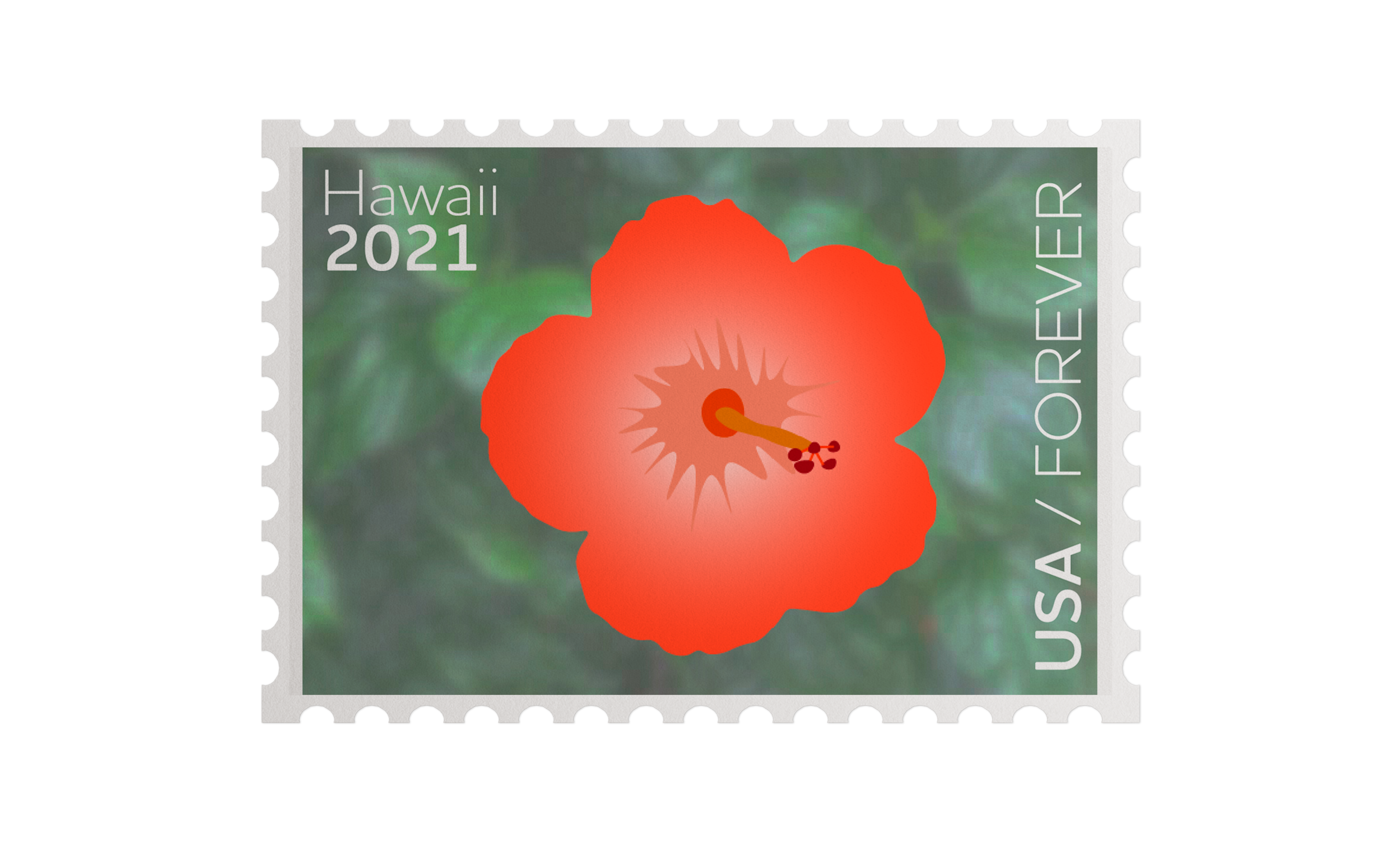 Hibiscus Stamp